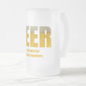 ビールそれは朝食のためちょうどではないです フロストグラスビールジョッキ (正面右)