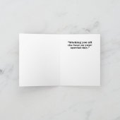 ビールたっぷりの誕生日を！ カード (内部)