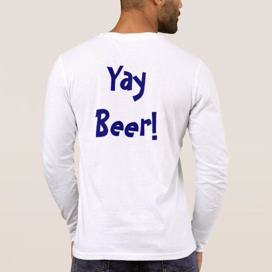 ビールだ！ Tシャツ (裏面)