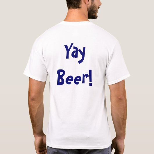 ビールだ！ Tシャツ (裏面)