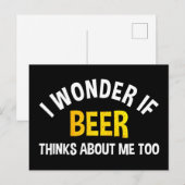 ビールって私のことを考えてるのかな ポストカード (正面/裏面)