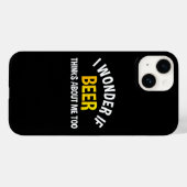 ビールって私のことを考えてるのかな Case-Mate iPhoneケース (裏面 (横))