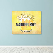 ビールづくりで人を幸せに キャンバスプリント (インサイチュ (ウッドフロア))