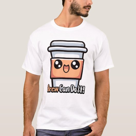 ビールでできる!かわいいコーヒーパン Tシャツ (正面)