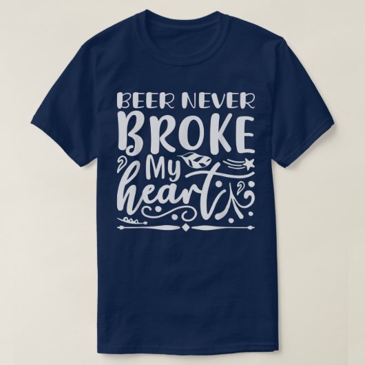 ビールでアルコール分がおもしろいない Tシャツ (デザイン正面)