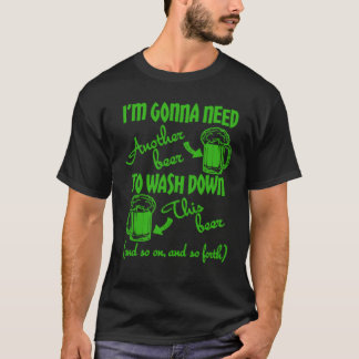 ビールで乾杯ユーモア Tシャツ