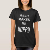 ビールで幸せな女性用 Tシャツ (正面)