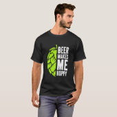 ビールで幸せな気分 Tシャツ (正面フル)