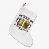 ビールで最高の時間 スモールクリスマスストッキング (正面 (吊り時))