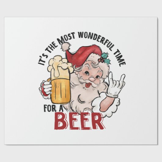 ビールで最高の時間 ラッピングペーパー (フラット)