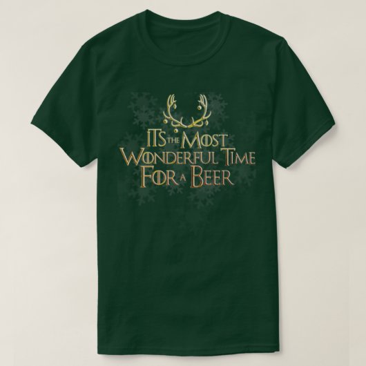 ビールで最高の時間 Tシャツ (デザイン正面)