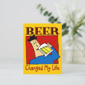 ビールで生活が変わった ポストカード (スタンド正面)