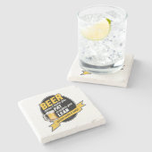 ビールで痩せる ストーンコースター (横)