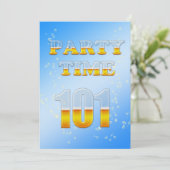 ビールで101回目の誕生日パーティーの招待状 招待状 (スタンド正面)