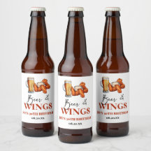 ビールとウィングスの誕生日パーティー
