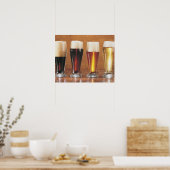 ビールとエールの盛り合わせ ポスター (キッチン)