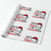 ビールとクリスマス応援で燃料を供給 ラッピングペーパー (アンロールド)