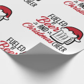 ビールとクリスマス応援で燃料を供給 ラッピングペーパー (角)