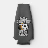 ビールとサッカーに気を取られる ボトルクーラー (正面)