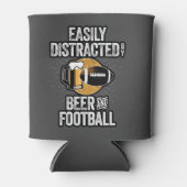 ビールとサッカーに気を取られる 缶クーラー (正面)