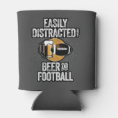 ビールとサッカーに気を取られる 缶クーラー (裏面)