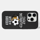 ビールとサッカーのケースメイトiPhに容易に気を取られる Case-Mate iPhoneケース (裏面 (横))