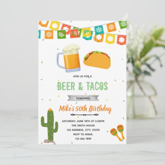 ビールとタコス フィエスタ ご招待 招待状 (スタンド正面)