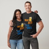ビールとダーツダーティン遊グDを飲みたい Tシャツ (ユニセックス)