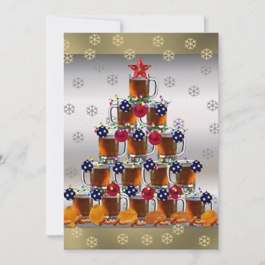 ビールとチップ 招待状 (正面)