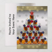 ビールとチップ 招待状 (正面/裏面)