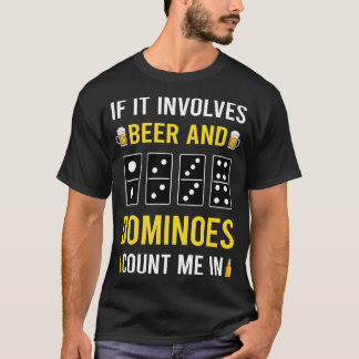 ビールとドミノ Tシャツ