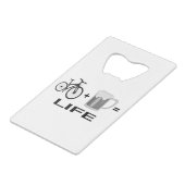 ビールとバイク！ クレジットカード栓抜き (正面アングル)