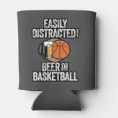 ビールとバスケットボールで簡単に気を散らす 缶クーラー (裏面)
