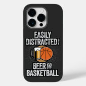 ビールとバスケットボールのケースメイトに容易に気を散らす Case-Mate iPhoneケース (裏面)