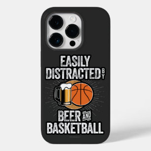 ビールとバスケットボールのケースメイトに容易に気を散らす Case-Mate iPhone 14 PROケース