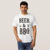 ビールとバーベキュー Tシャツ (正面フル)