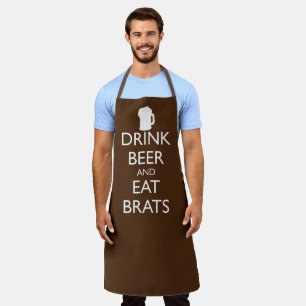 ビールとブラットを飲食べみる エプロン