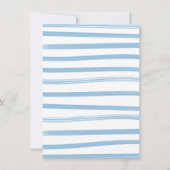 ビールとブラットワーストと瓶 オクトーバーフェスト ベイビーシャワー 招待状 (裏面)