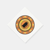 ビールとプレッツェル スタンダードカクテルナプキン (角)