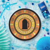 ビールとプレッツェル ペーパープレート (パーティー)