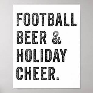 ビールとホリデー・チアー　感謝祭　クリスマス ポスター