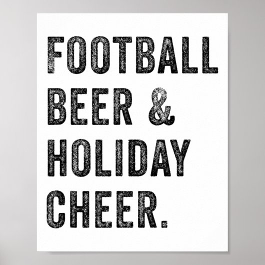 ビールとホリデー・チアー　感謝祭　クリスマス ポスター (正面)