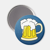 ビールとマグ マグネット (正面/裏面)