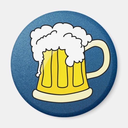 ビールとマグ マグネット (正面)