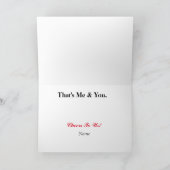 ビールとマティーニのカップルカード カード (内部)