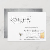 ビールとマルティーニのリタイアメント・パラティ 招待状 (正面/裏面)