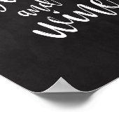 ビールとワインのチョークボード8x10結婚のサイン ポスター (角)