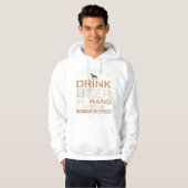 ビールと一緒に飲みつるたい パーカ (正面フル)