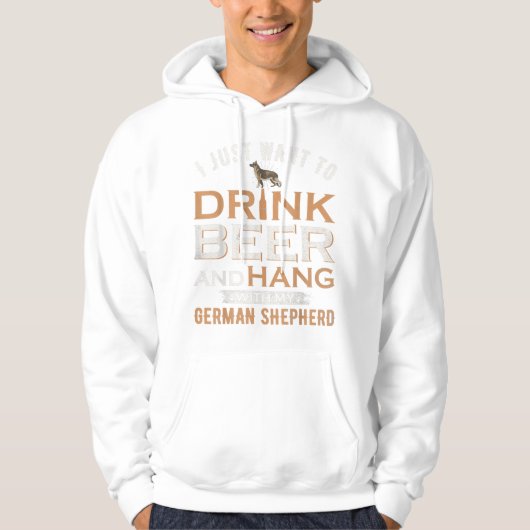 ビールと一緒に飲みつるたい パーカ (正面)