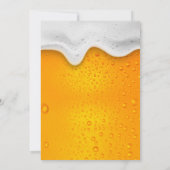ビールと乾杯！誕生日パーティーのご招待 招待状 (裏面)
